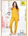 Vol At 0176 Tencil Plain Hosiery Cotton Summer Special Night Suit Wholesale Shop In Surat
